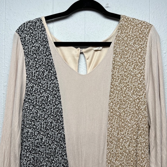 143 Story by Lineup Puff Sleeve Dress Womens 3XL Garden Cottagecore Patchwork - Picture 3 of 13